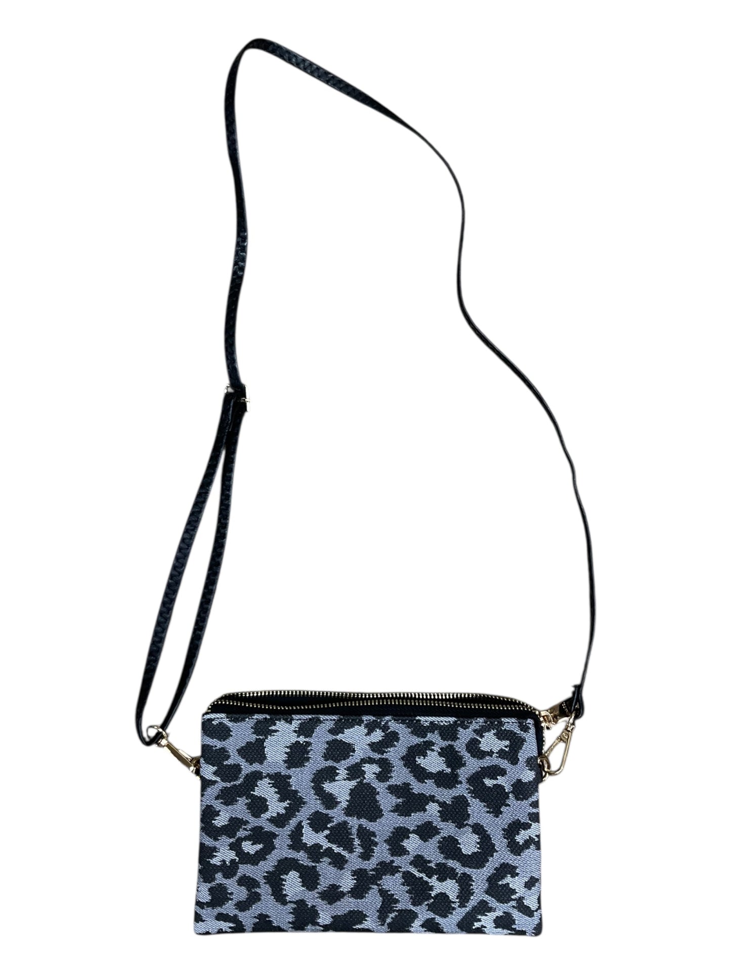 Crossbody By Jen & Co In Black & Grey, Size:Small