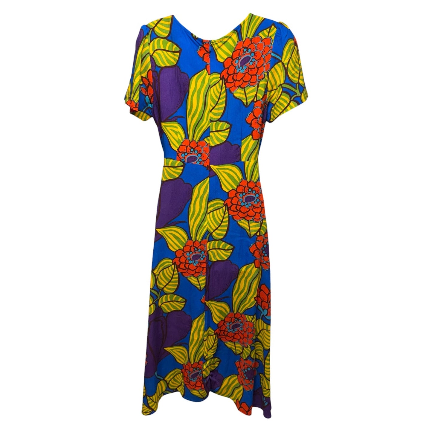 Bonnie Print Long Dress By Traffic People In Floral Print, Size: S