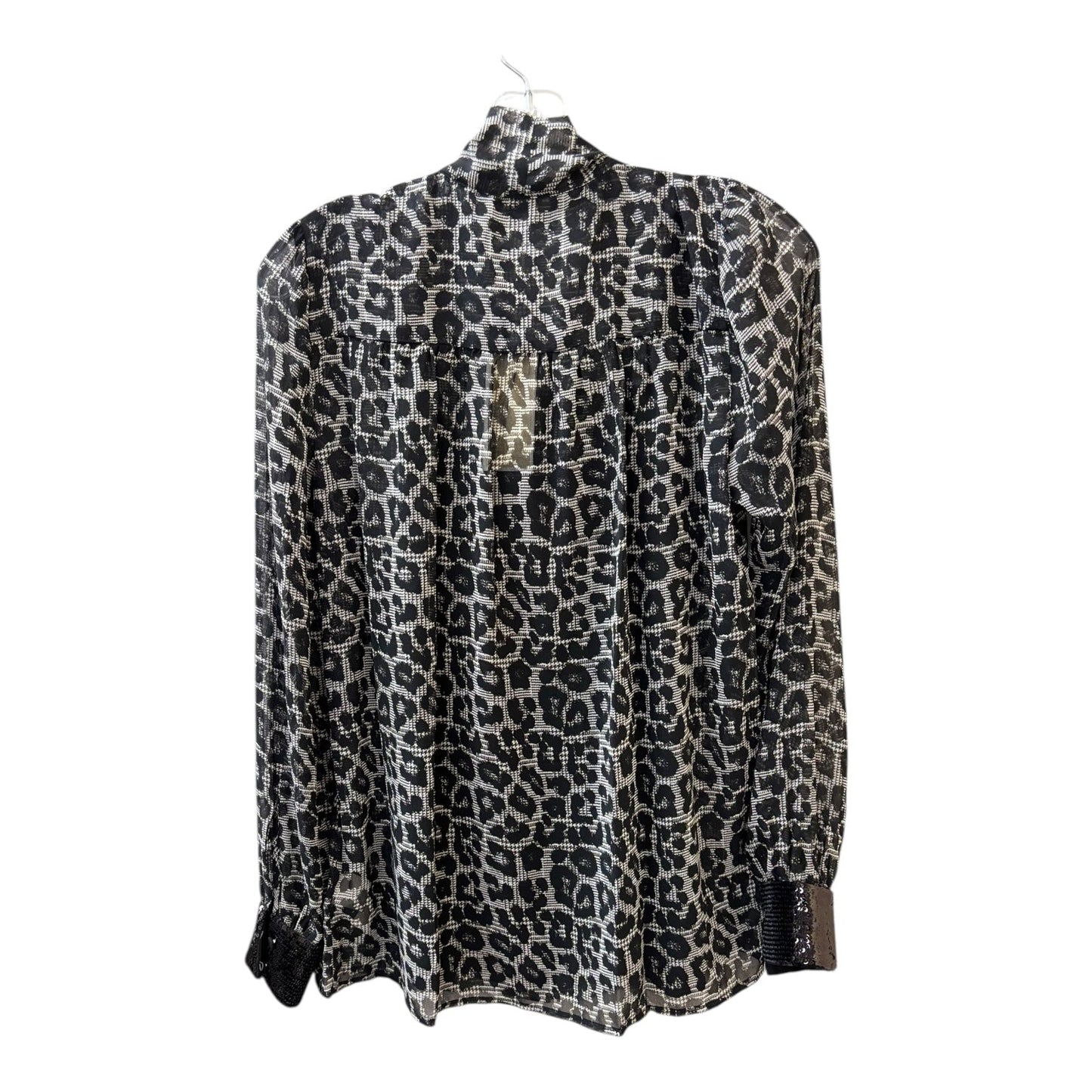 Top Ls Designer By Michael Kors In Black & White, Size:S