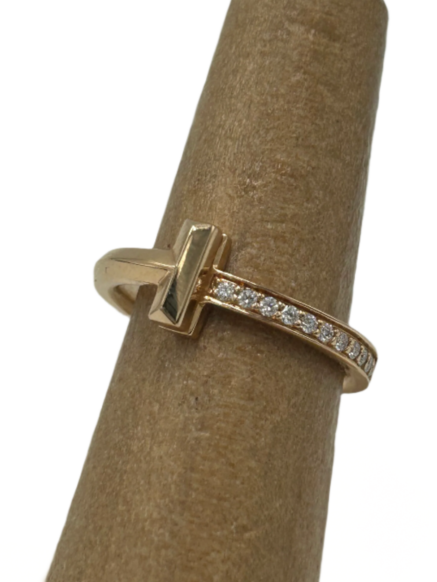 Tiffany & Company 18K T Diamond Luxury Designer Ring in Size: 5.5