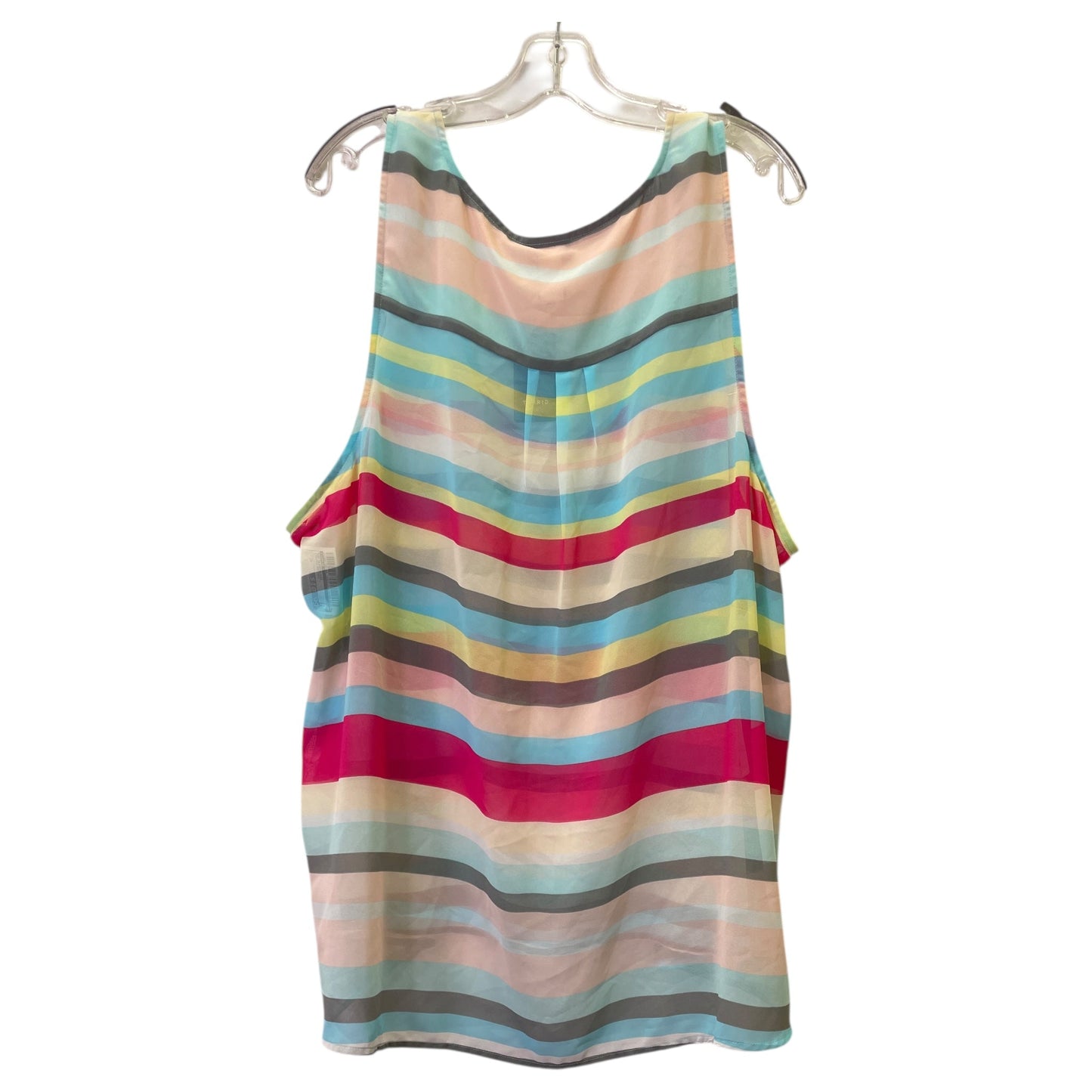 Top Sleeveless By Torrid In Striped Pattern, Size:3X