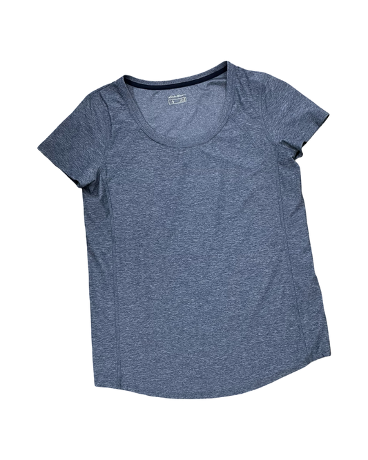 Athletic Top Ss By Eddie Bauer In Blue, Size:M