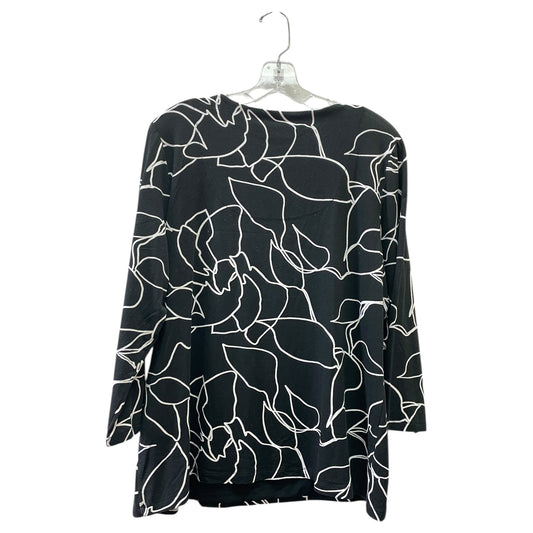Top Ls By Chicos In Black & White, Size:Xl