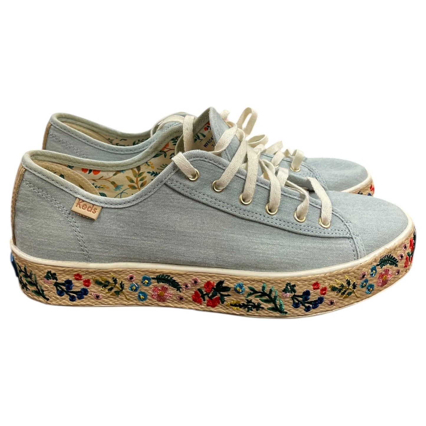 Shoes Athletic By Keds In Blue Denim, Size:7