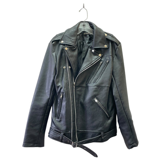 Jacket Moto By BENIOS In Black, Size:M