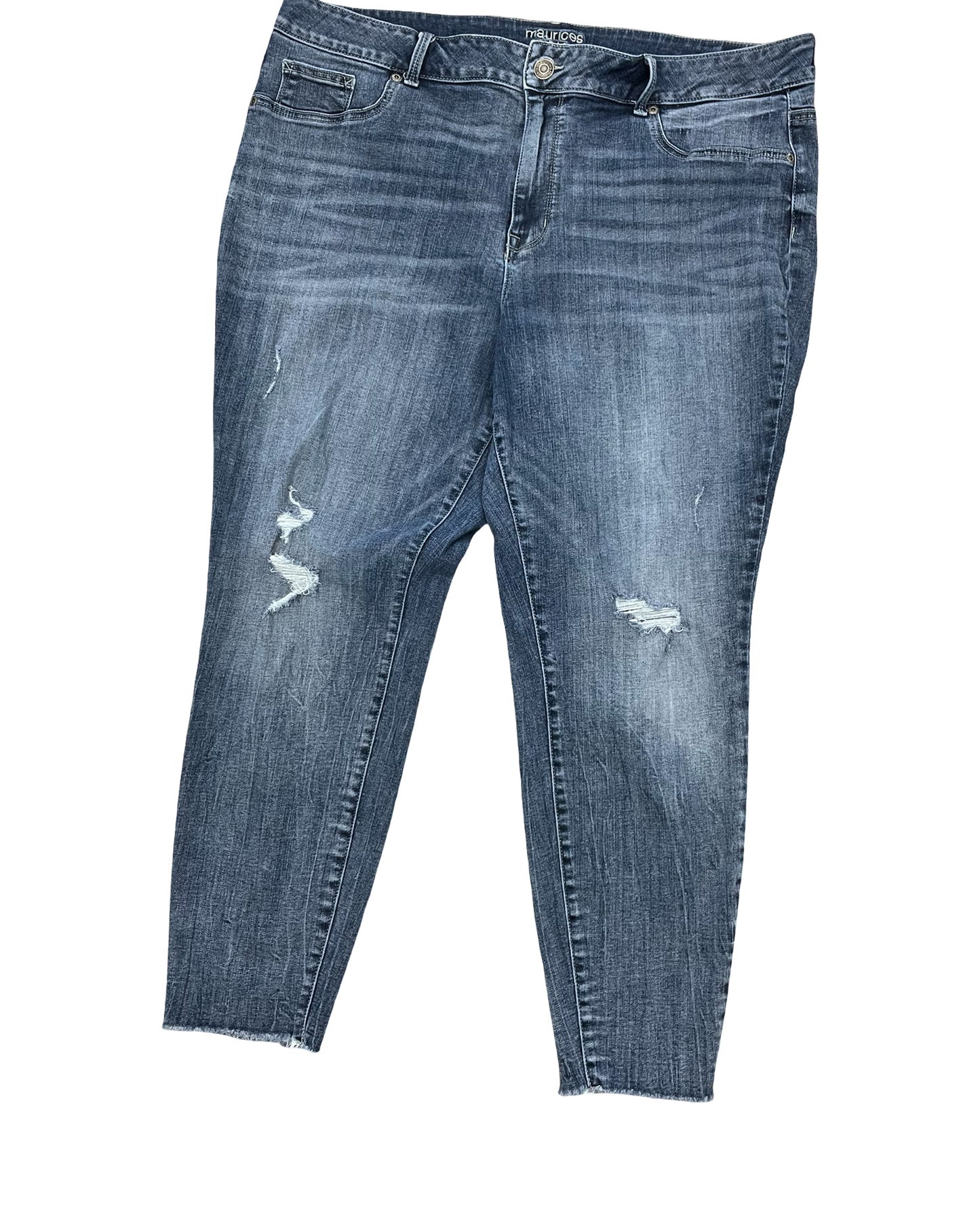 Jeans Straight By Maurices In Blue Denim, Size:24