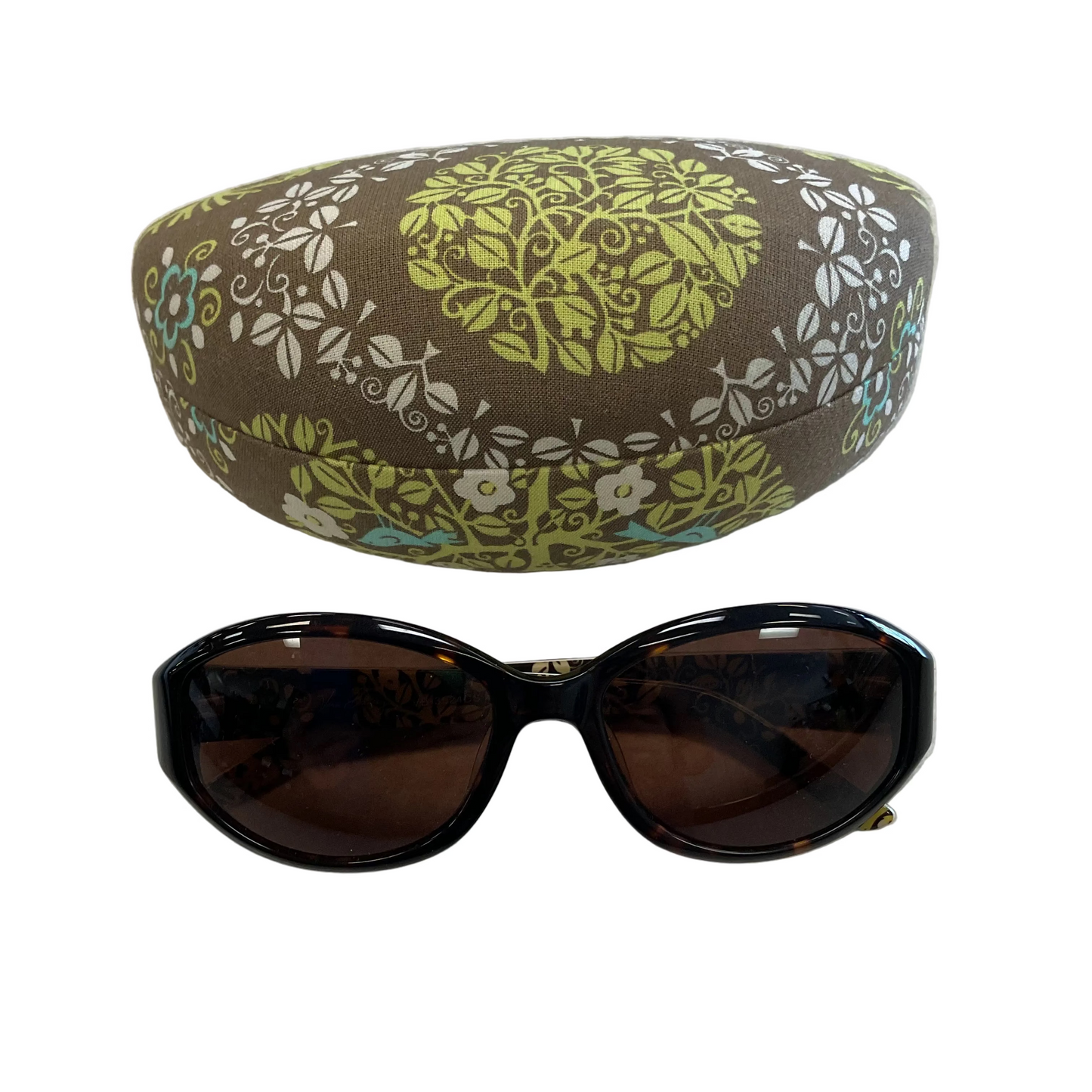 Sunglasses By Vera Bradley In Tortoise Shell Print, Size:
