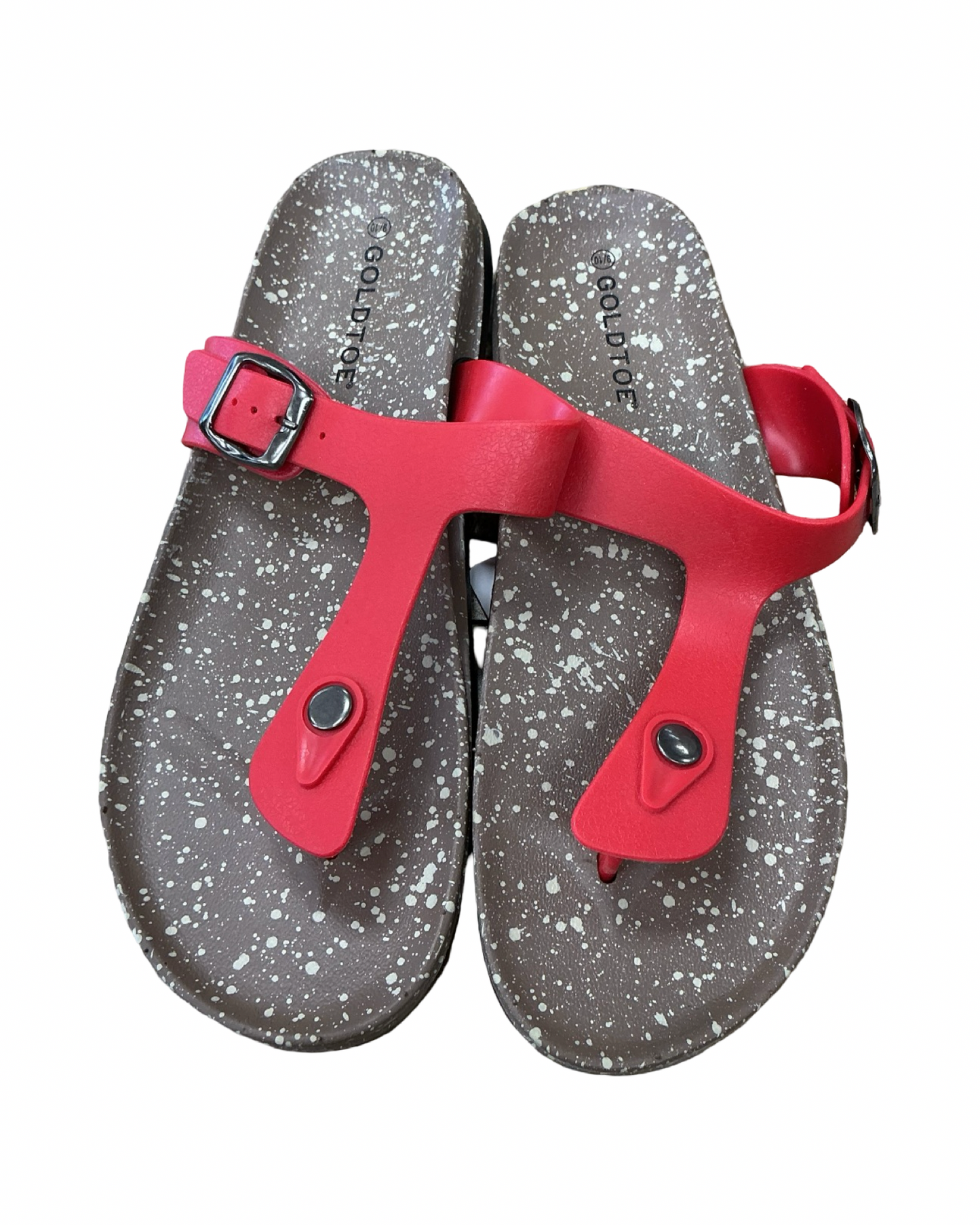 Sandals Flip Flops By Clothes Mentor In Red, Size:9