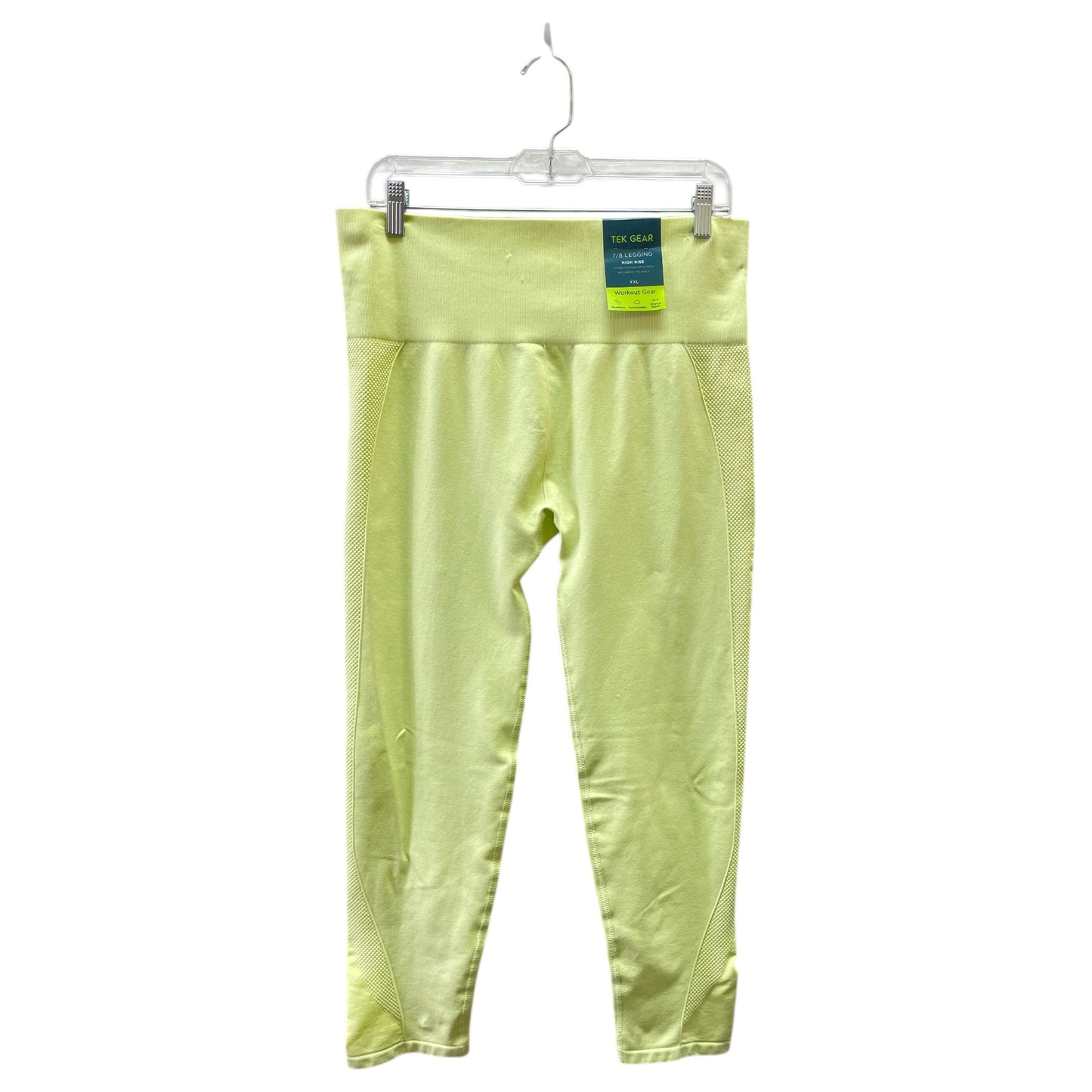 Athletic Leggings By Tek Gear In Green, Size:Xxl