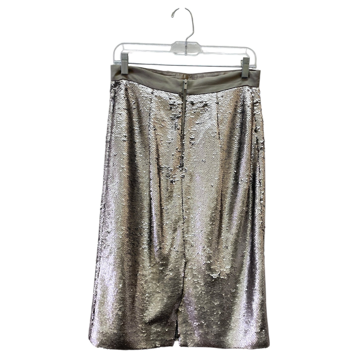 Skirt Midi By Banana Republic In Taupe, Size:6