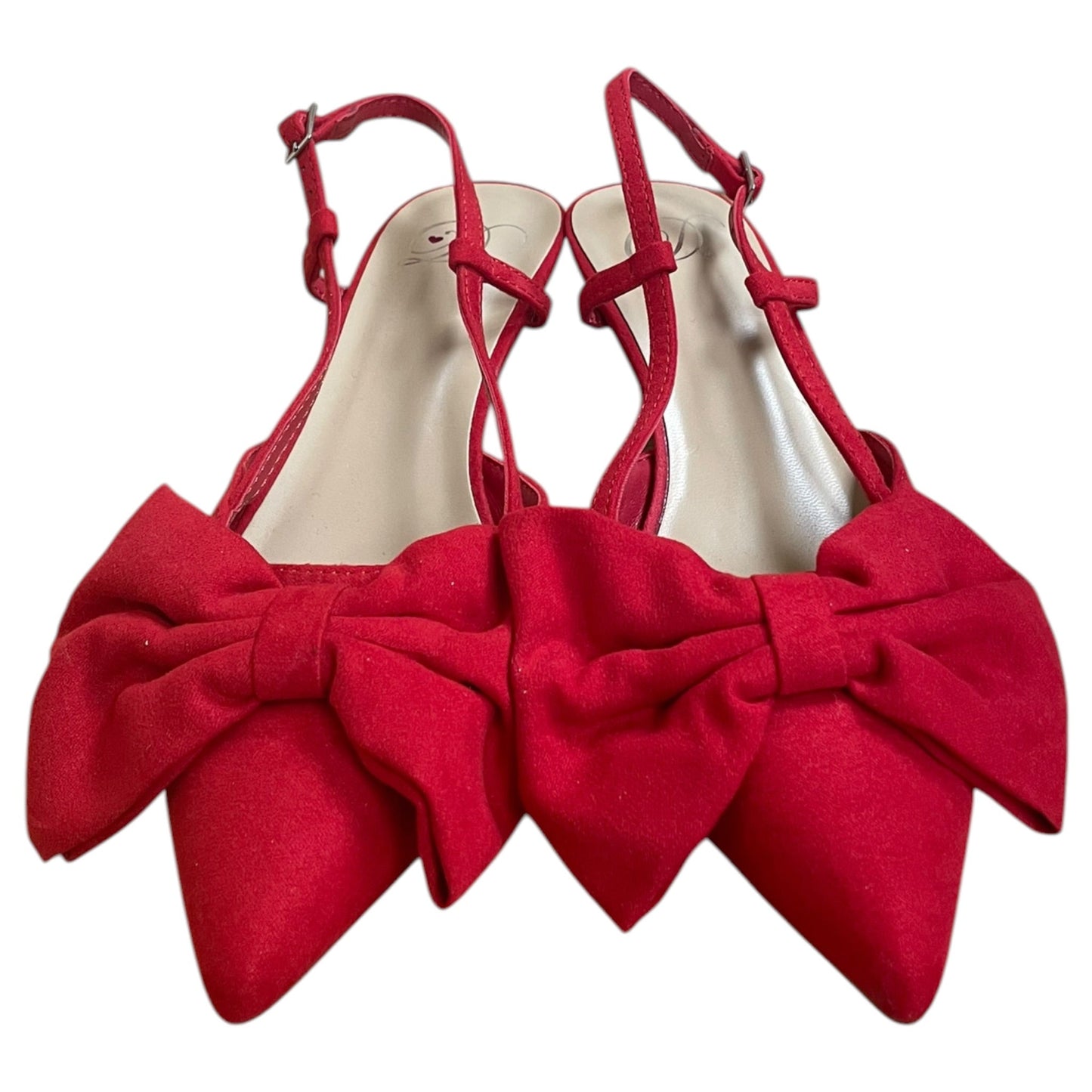 Shoes Heels Kitten By Cme In Red, Size:6