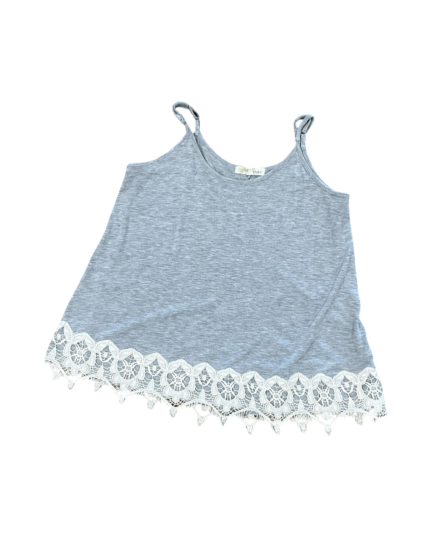 Top Sleeveless By Rewind In Grey, Size:M