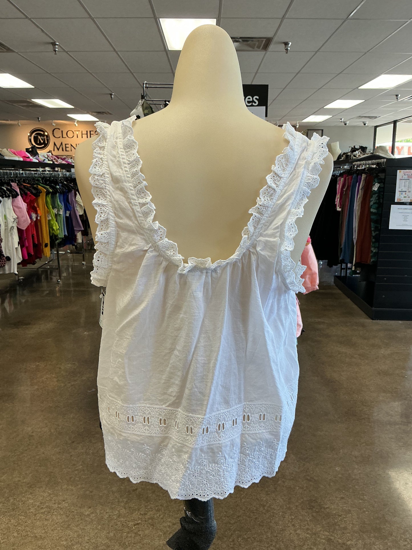 Top Sleeveless By Madewell In White, Size:M