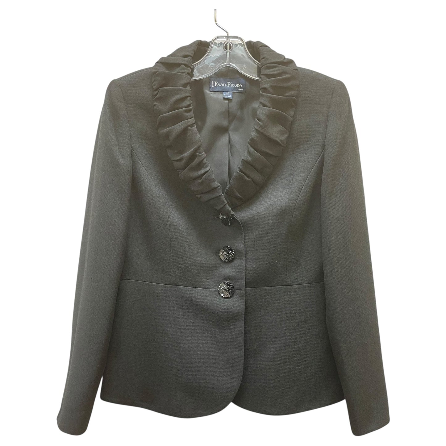 Pants Suit 2Pc By Evan-Picone In Black, Size:4P