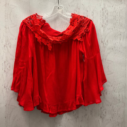 Top 3/4 Sleeve By Umgee In Red, Size:S