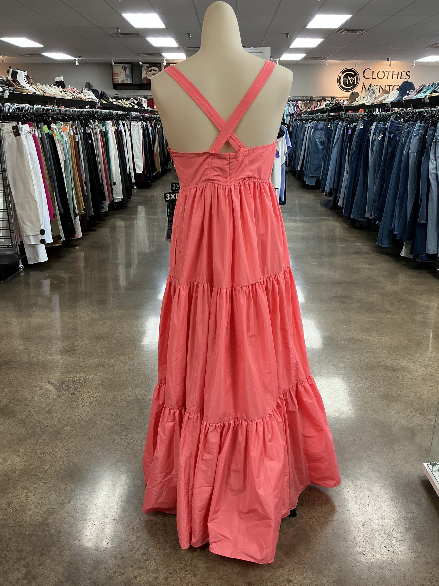 Dress Casual Maxi By J. Crew In Pink, Size:6