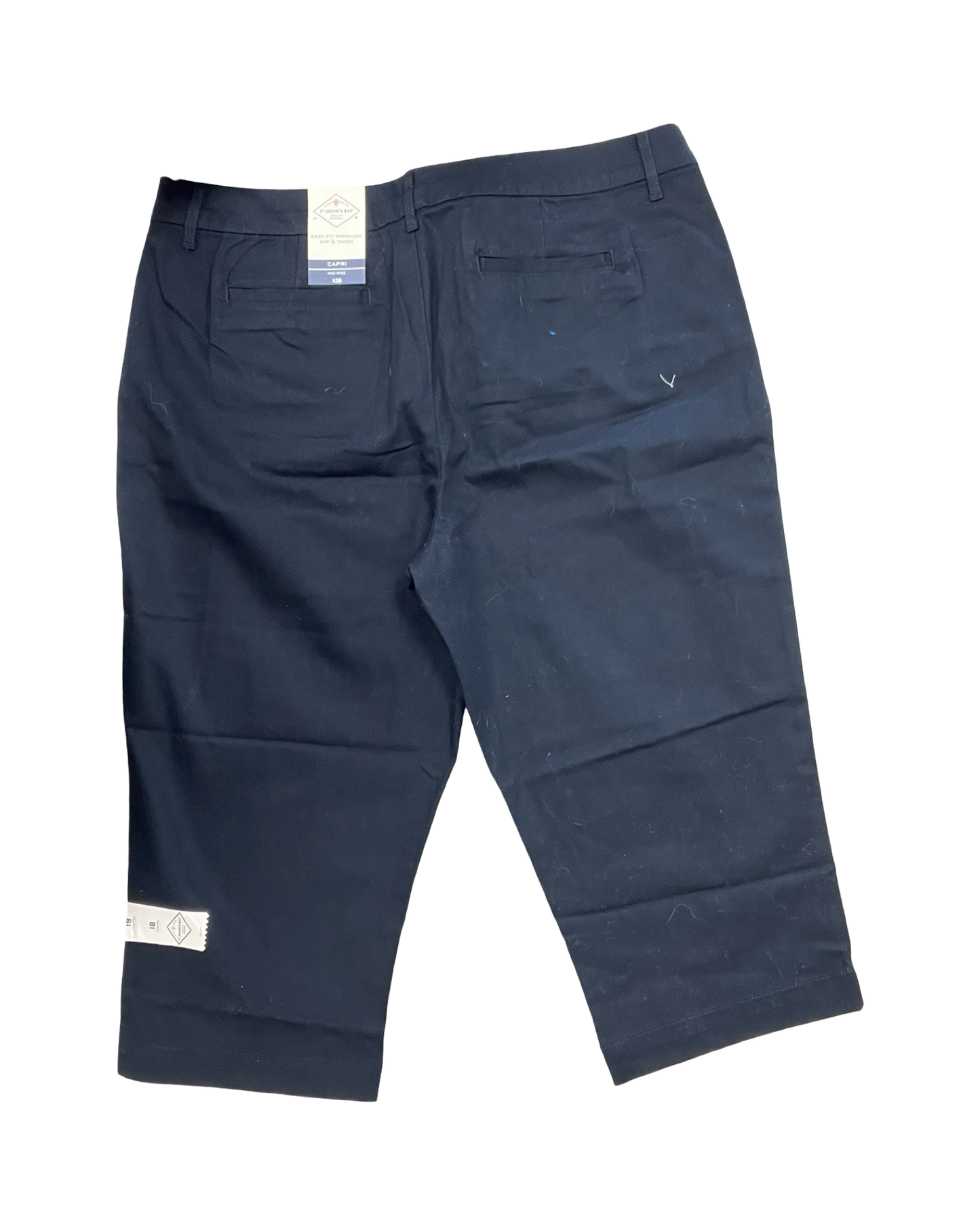Pants Cropped By St Johns Bay In Black, Size:18