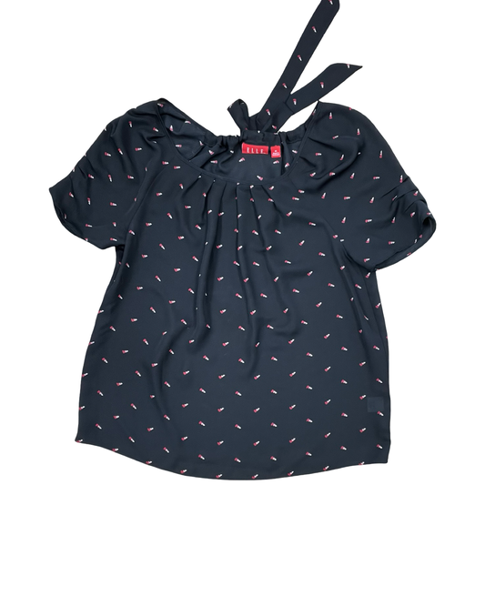 Top Ss By Elle In Black & Red, Size:M