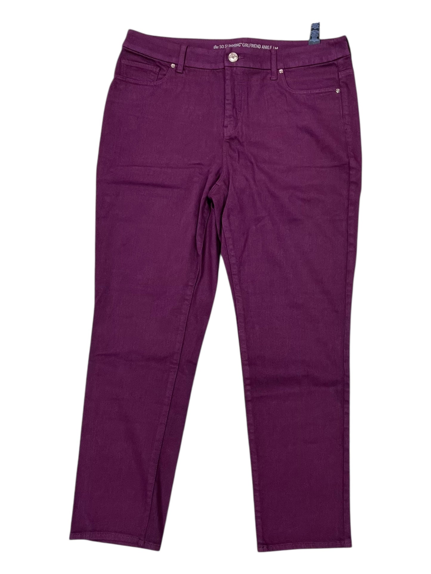 Pants Chinos & Khakis By Chicos In Maroon, Size:10