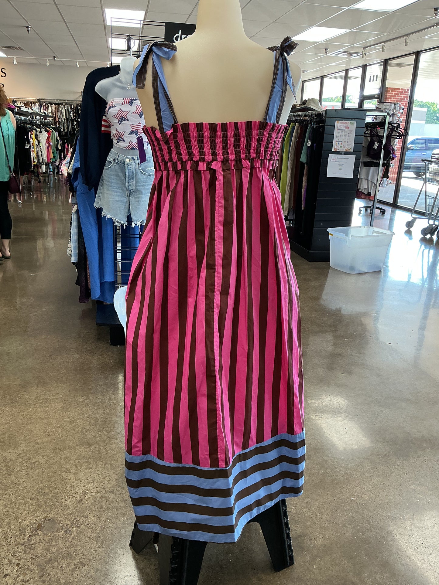 Dress Casual Maxi By BURU In Striped Pattern, Size:Xs