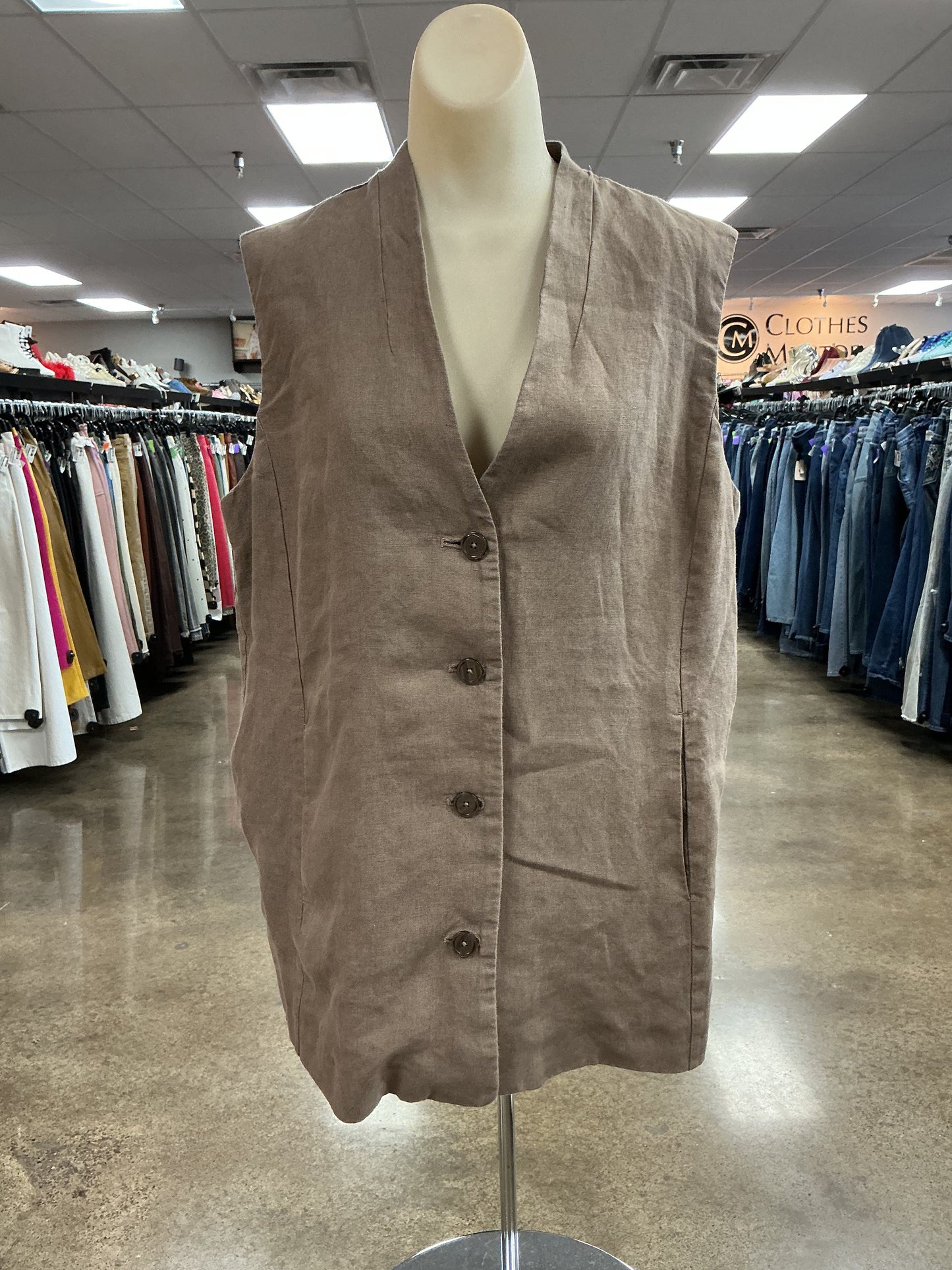 Vest Other By Chicos In Brown, Size:L