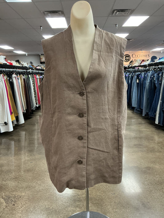 Vest Other By Chicos In Brown, Size:L