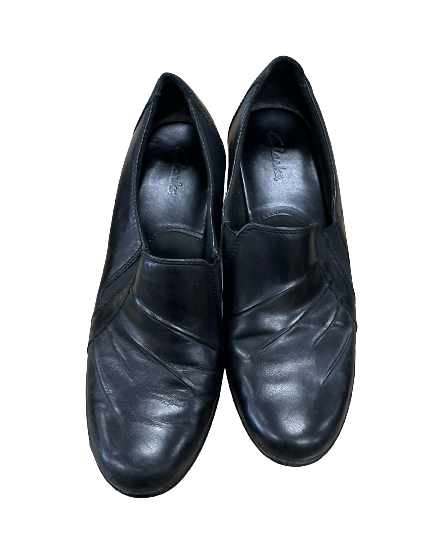 Shoes Heels Block By Clarks In Black, Size:10