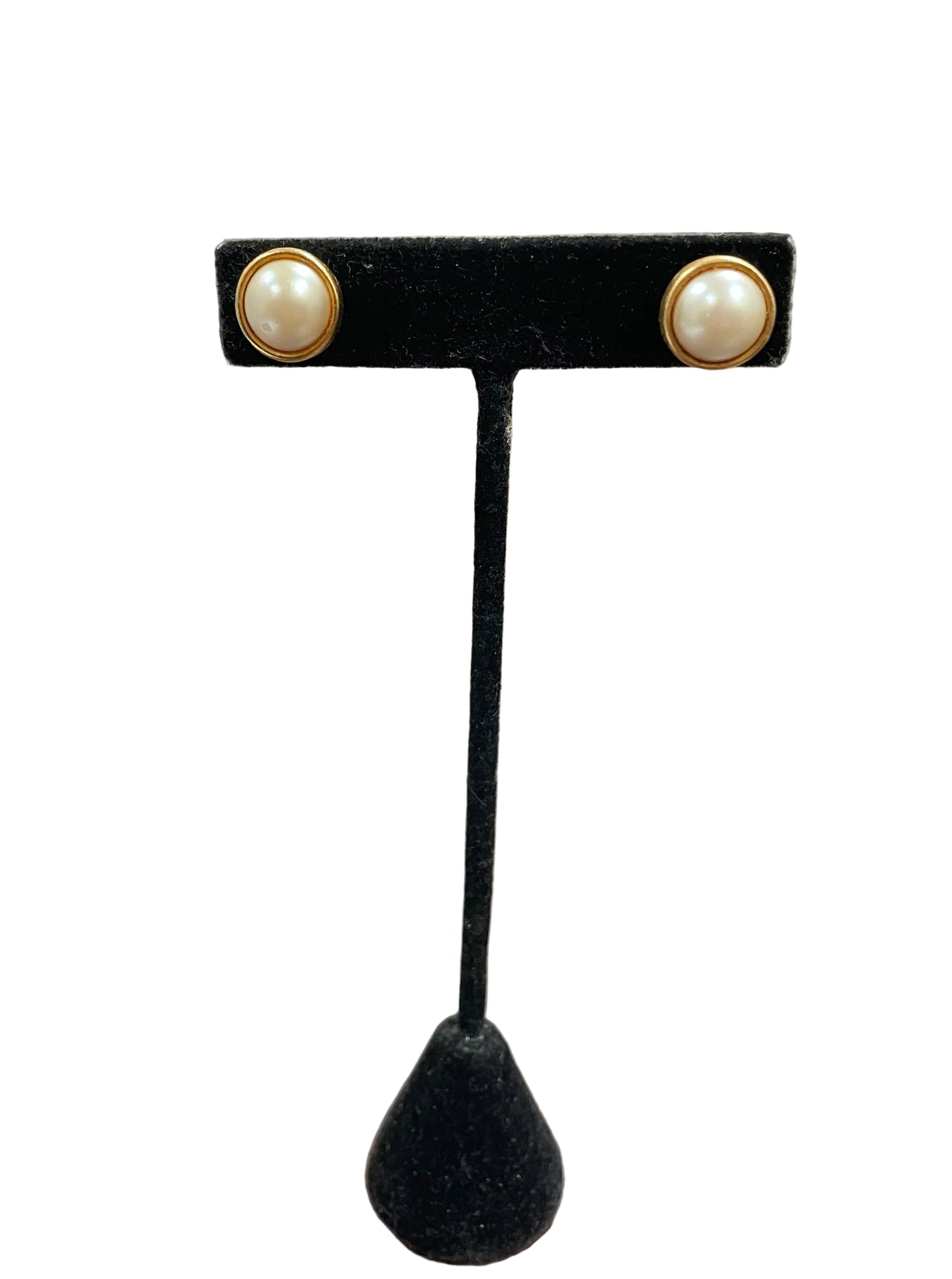 Earrings Stud By Cme In Gold & White