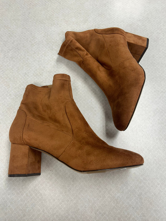 Boots Ankle Heels By Lane Bryant In Brown, Size:11