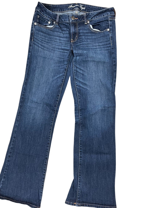 Jeans Boyfriend By American Eagle In Blue Denim, Size:12L