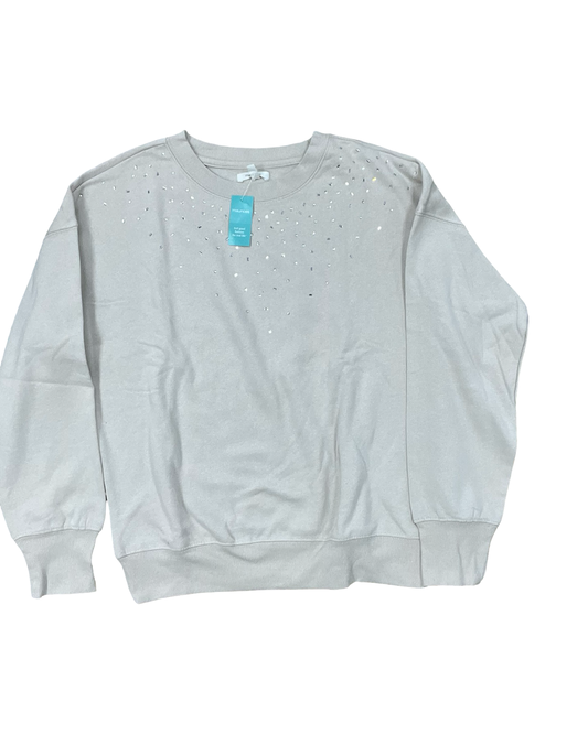 Sweatshirt Crewneck By Maurices In Beige, Size:S