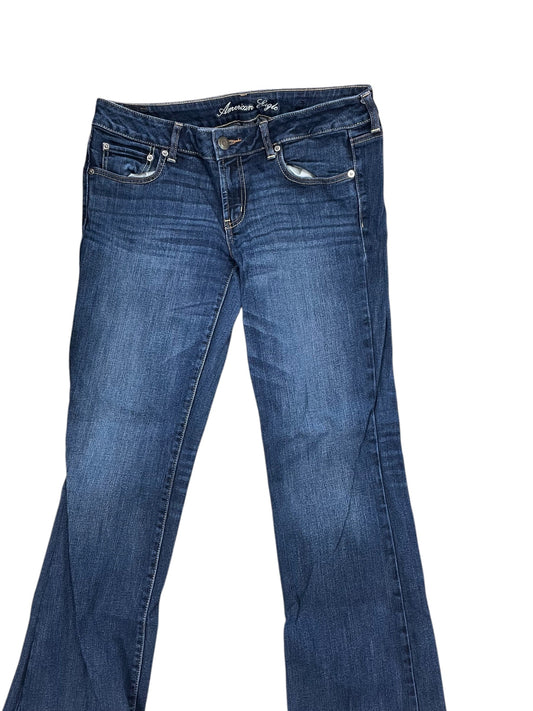 Jeans Boyfriend By American Eagle In Blue Denim, Size:12L