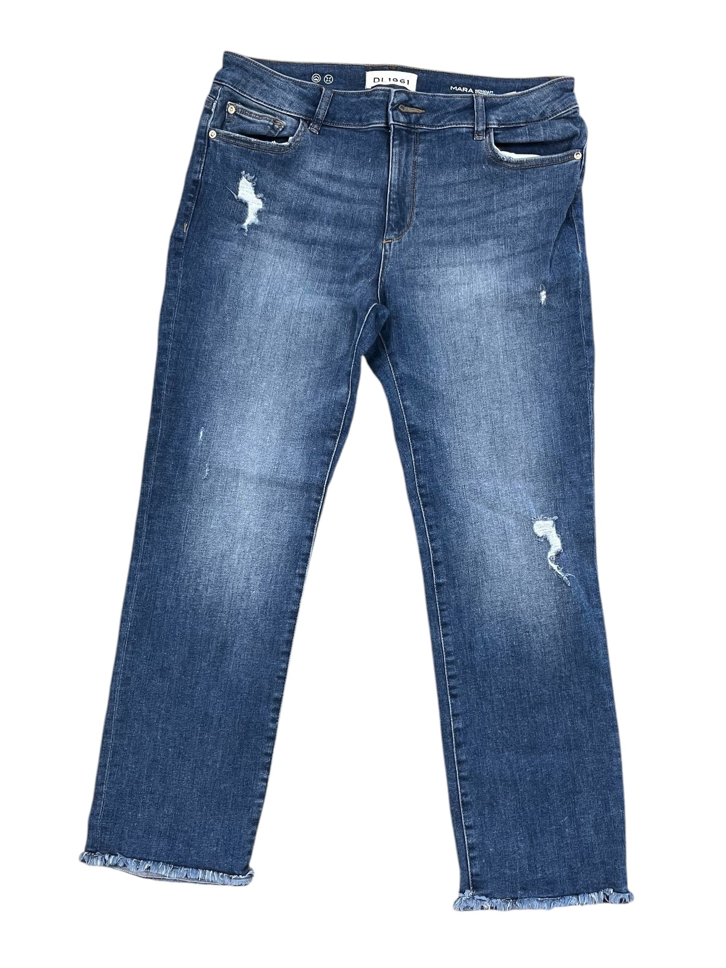 Jeans Straight By Dl1961 In Blue Denim, Size:12