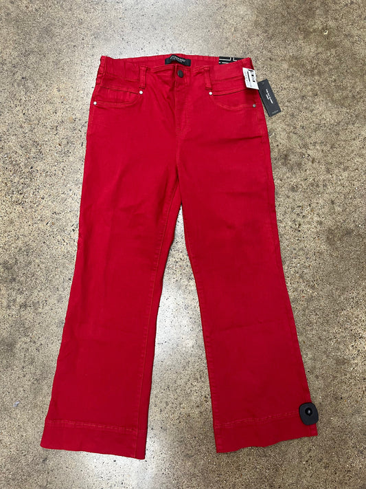 Jeans Wide Leg By Liverpool In Red, Size:10