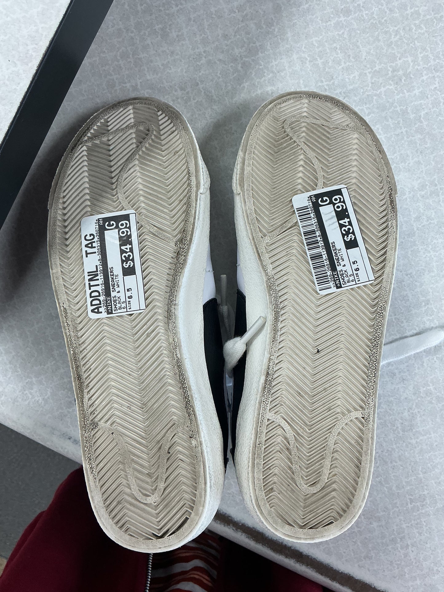 Shoes Sneakers By Nike In Black & White, Size:6.5