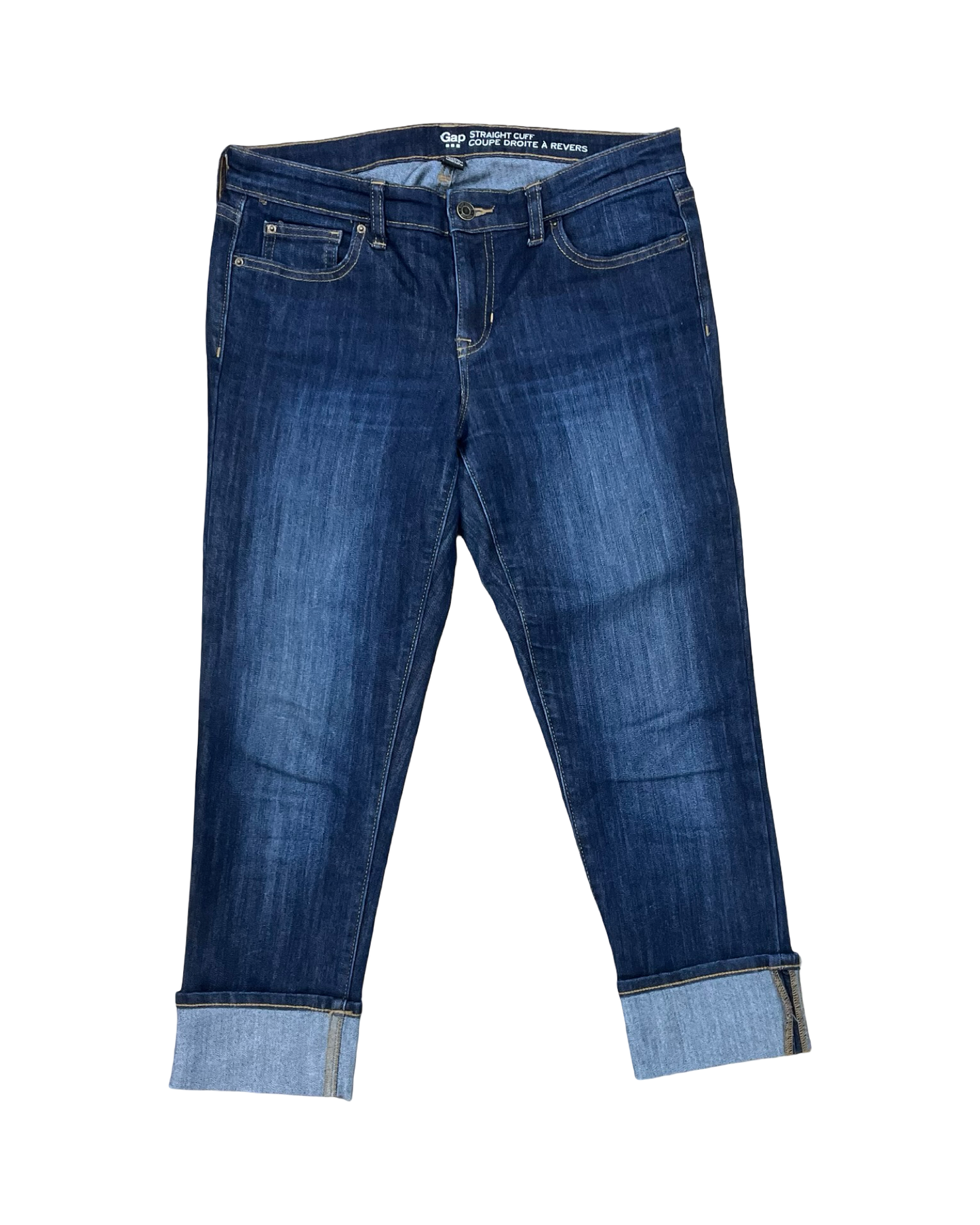 Jeans Cropped By Gap In Blue Denim, Size:6