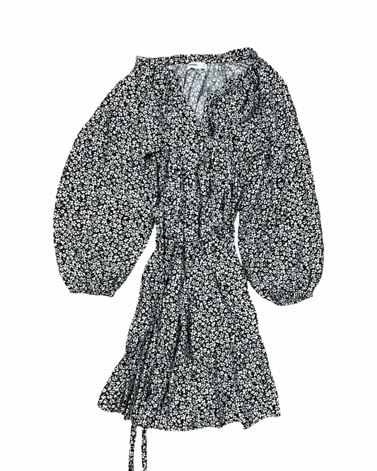Dress Casual Midi By Sonoma In Black & White, Size:Xl