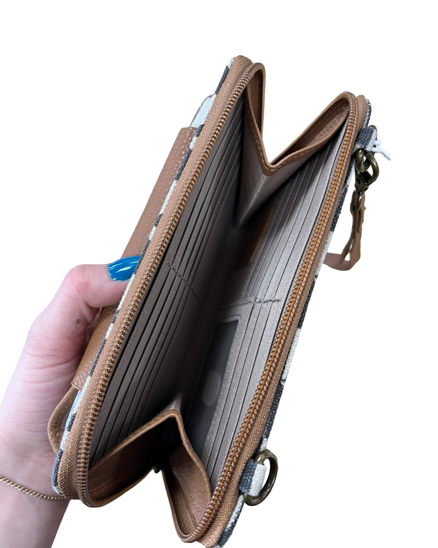 Wallet By Clothes Mentor In Black & Cream, Size:Medium