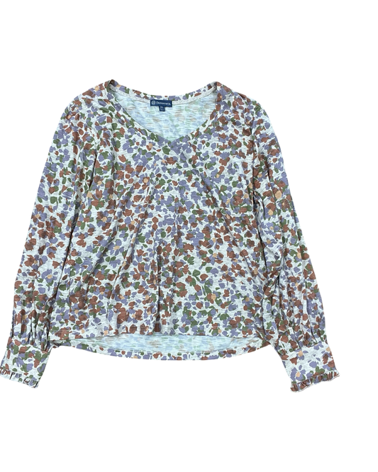 Top Ls By Democracy In Cream & Purple, Size:Xl