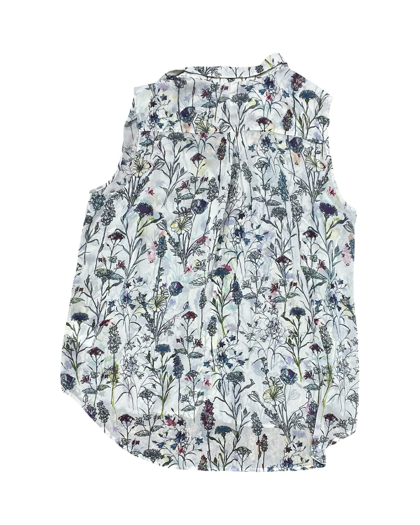Top Sleeveless By H&M In Floral Print, Size:L