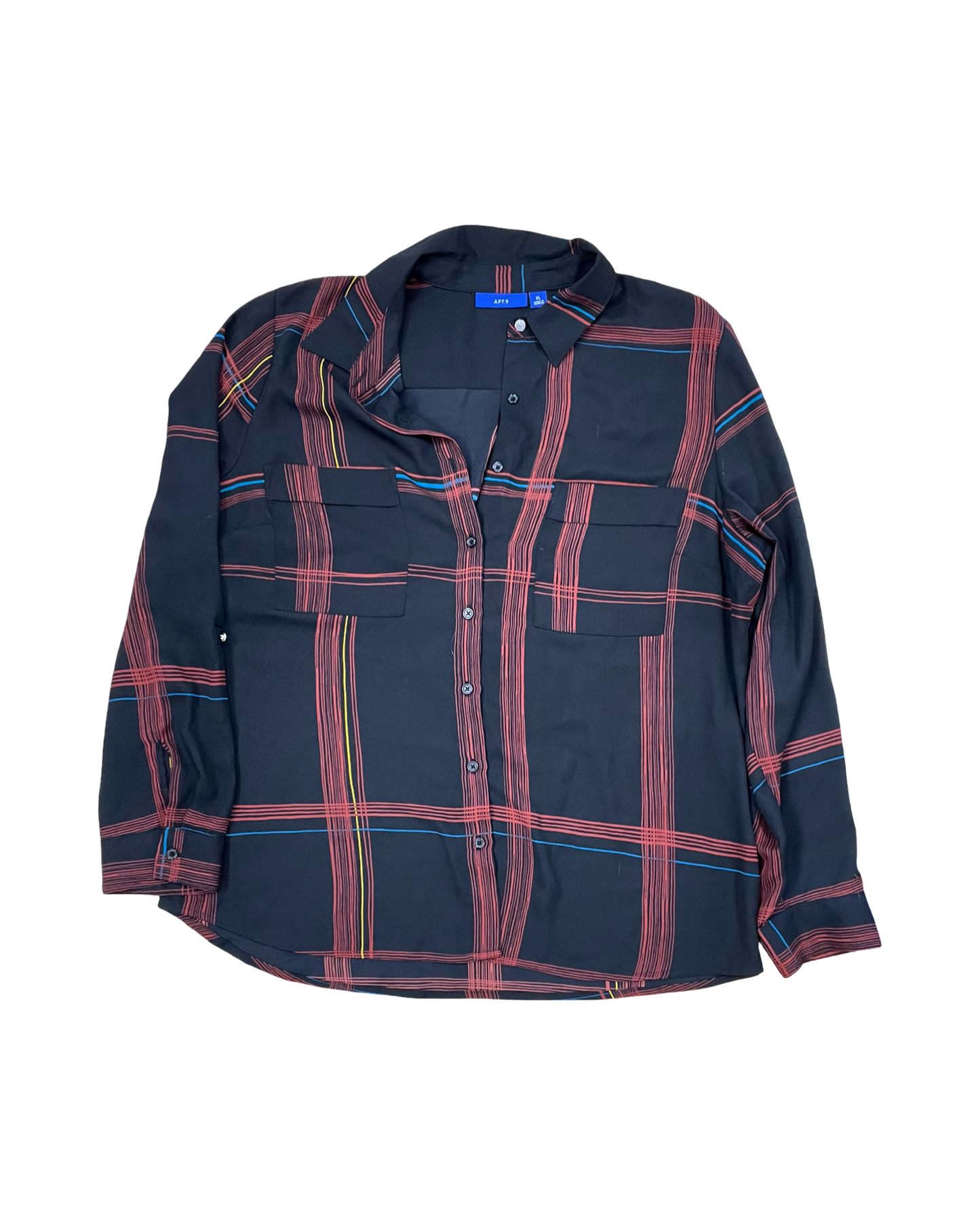 Top Ls By Apt 9 In Black & Red, Size:Xl