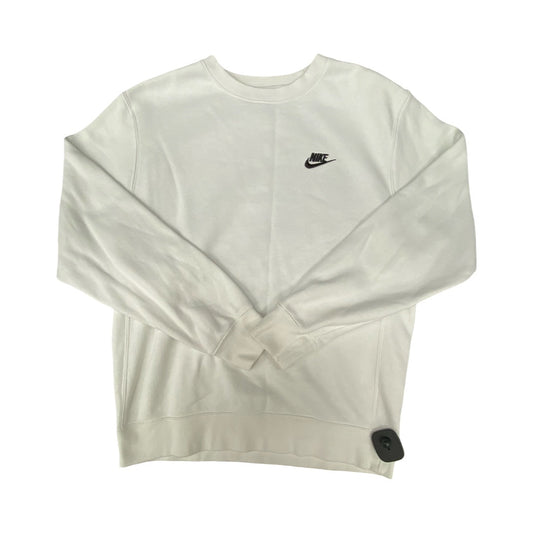 Athletic Sweatshirt Crewneck By Nike In White, Size:S