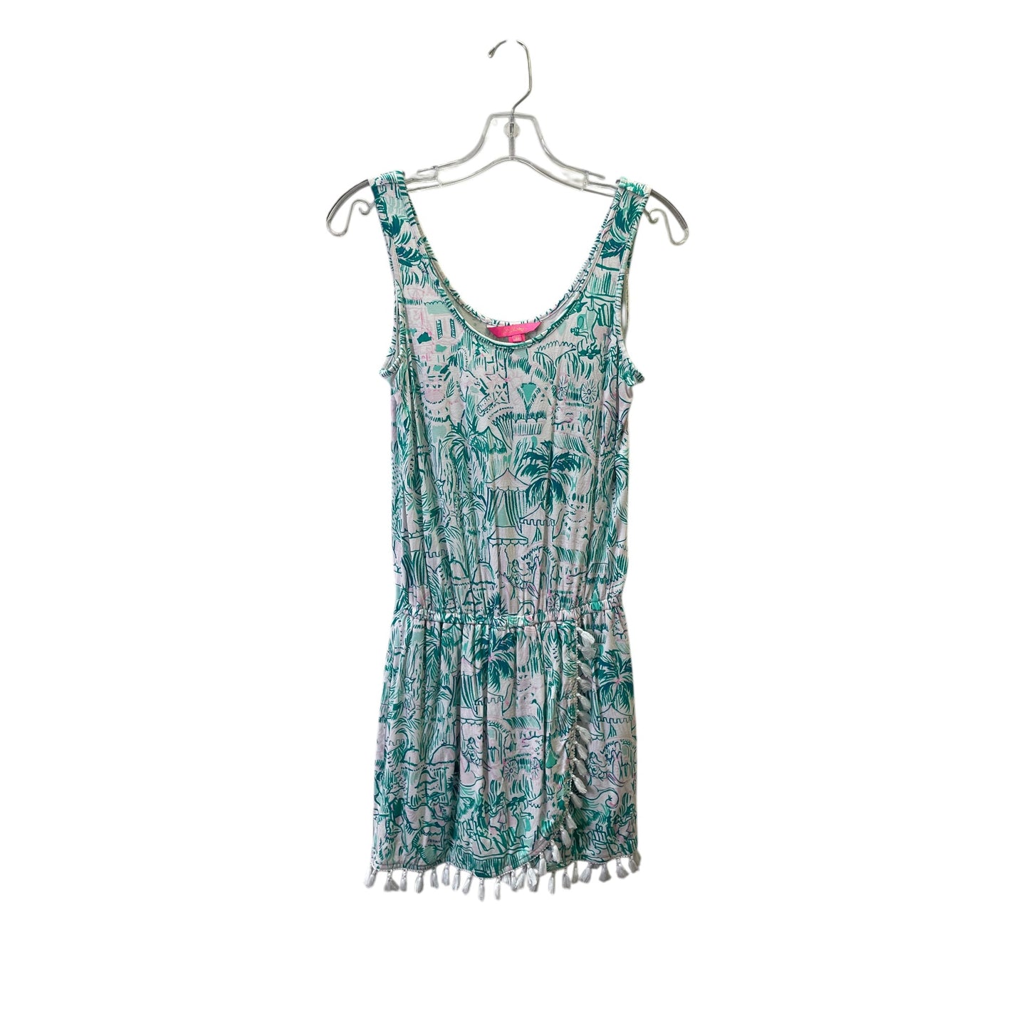 Romper Designer By Lilly Pulitzer In Green, Size:Xs