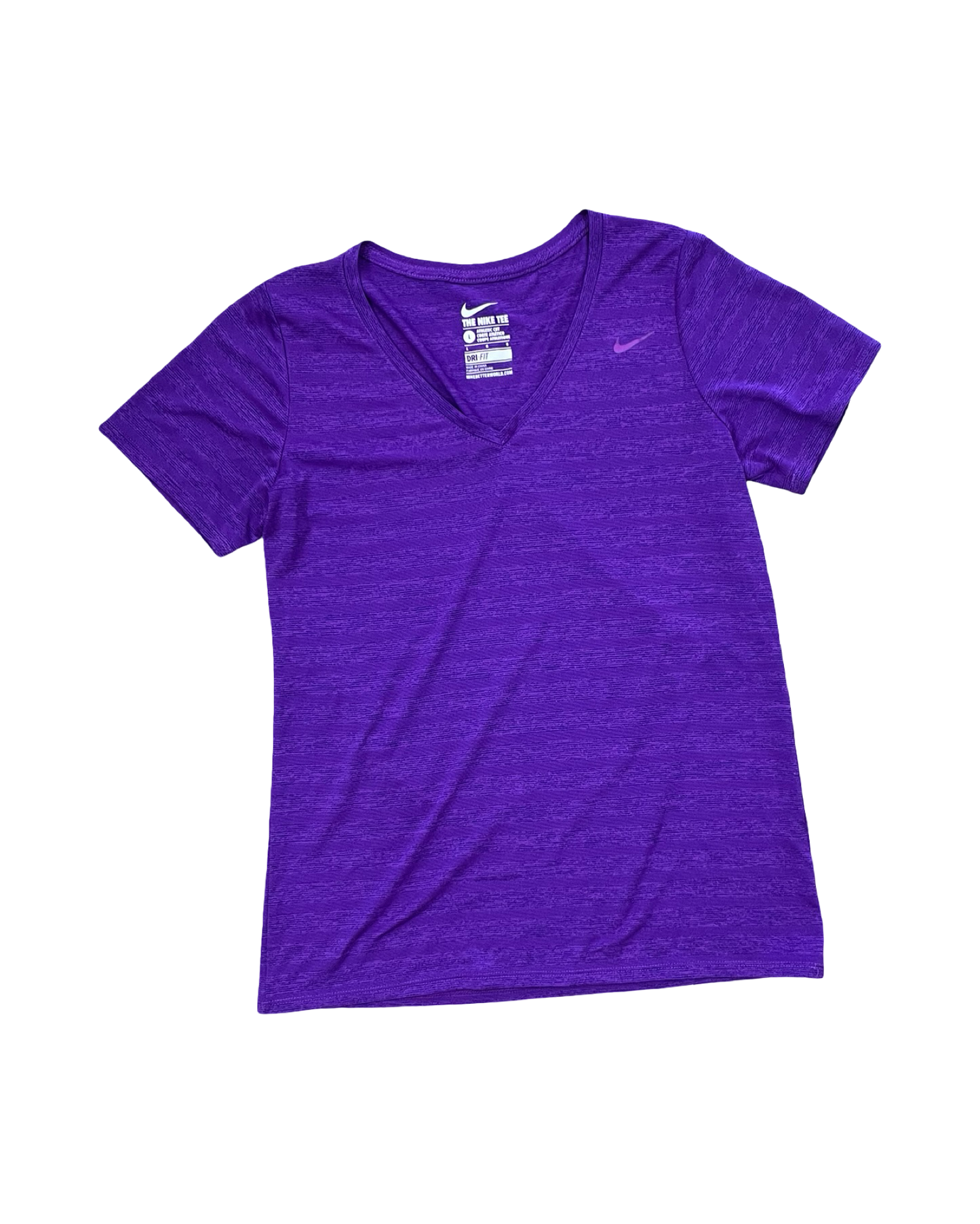 Athletic Top Ls Crewneck By Nike In Purple, Size:L