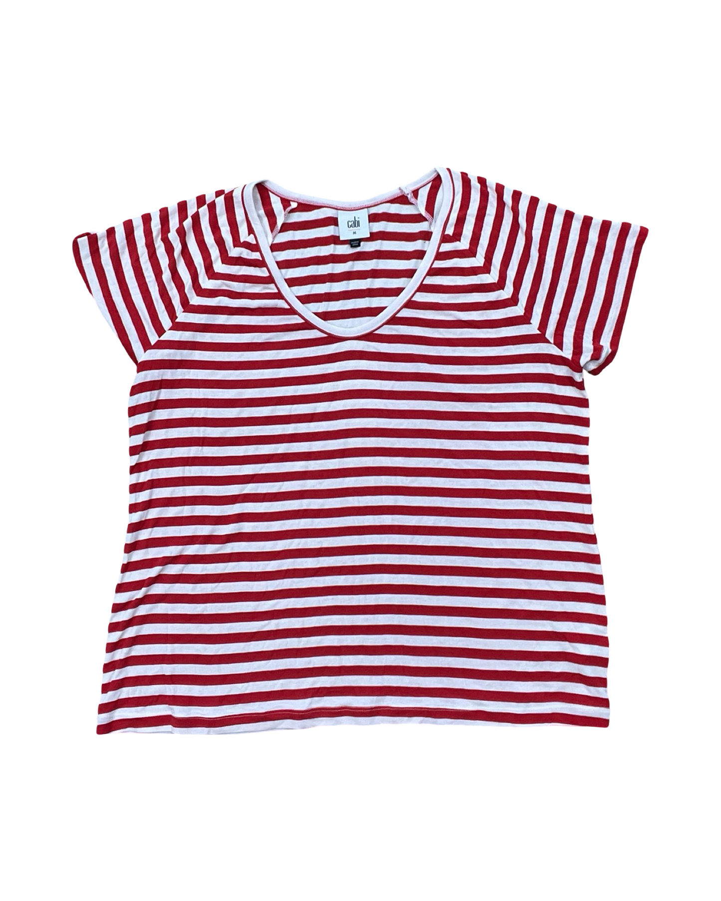 Top Ss By Cabi In Red & White, Size:M