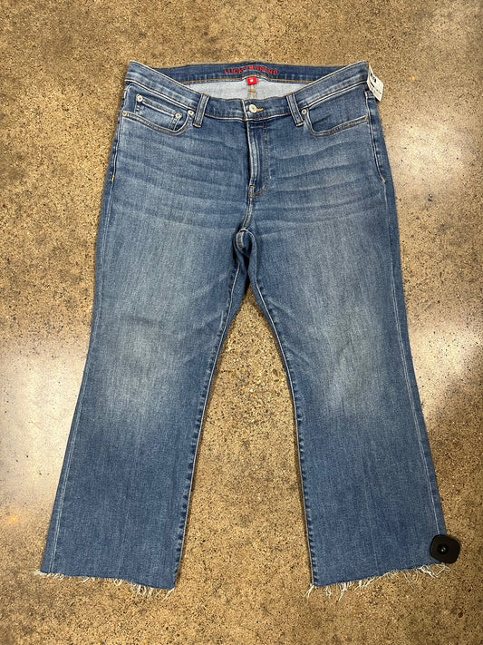 Jeans Straight By Lucky Brand In Blue Denim, Size:12