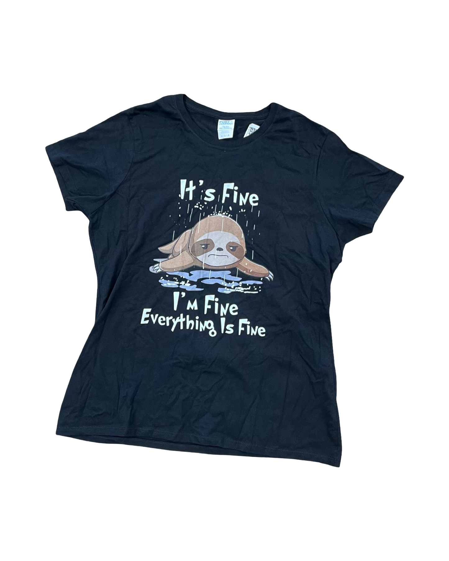 Top Ss By Port & Company In Black, Size:L