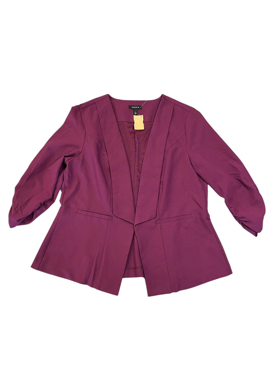 Blazer By Torrid In Purple, Size:1X
