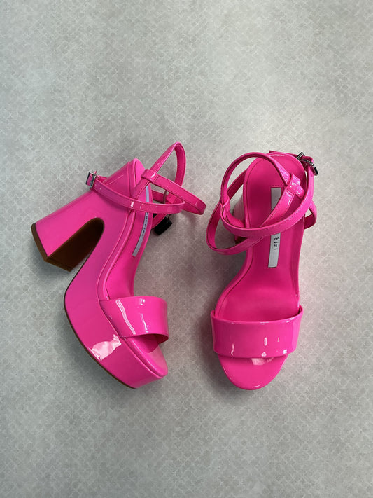 Sandals Heels Platform By Gianni Bini In Pink, Size:6.5