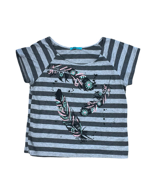 Top Ss By Clothes Mentor In Grey, Size:S